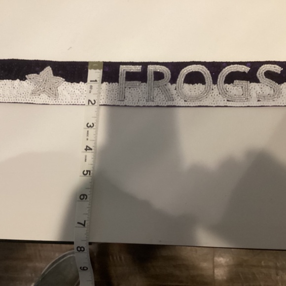 Game Day TCU HORNED FROGS Sequence and Bead Purse Strap - Picture 4 of 6